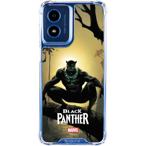 Marvel Black Panther TChalla King of Wakanda Moto G 5G (2024) Clear Case